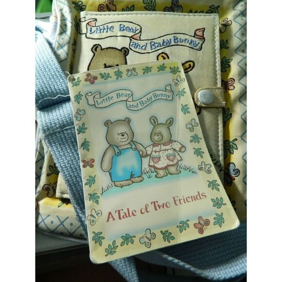 Cudlie Diaper Bag Blue with Attached Story Book Vintage - Picture 5 of 10